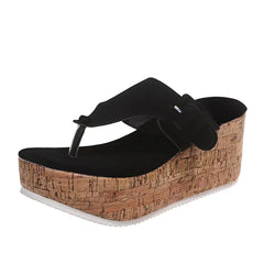 Fashionable Women's Wedge Clogs with Buckle Sandals