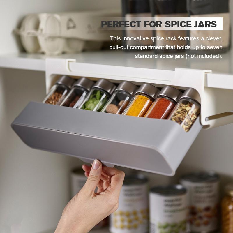 Kitchen Self-Adhesive Wall-Mounted Spice Organizer product image