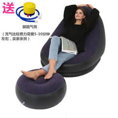 Thick Folding Inflatable Lazy Sofa with Footrest