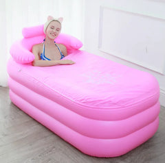 Folding Inflatable Bathtub Bath Barrel SPA Massage BathBarrel Foot Bath Barrel