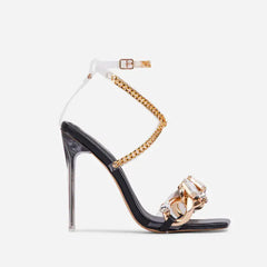 Rhinestone Strapped Sexy High Heels