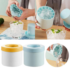 Silicone Cylinder Portable Ice Maker Bucket product image