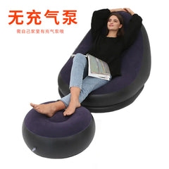 Thick Folding Inflatable Lazy Sofa with Footrest