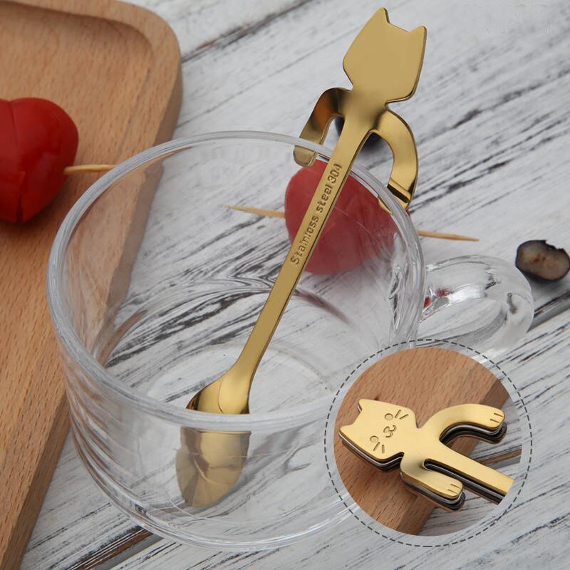 STAINLESS STEEL CAT TEASPOONS product image