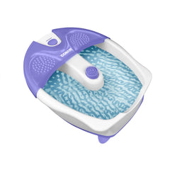 Conair Soothing Pedicure Foot Spa Bath with Soothing Vibration Massage Deep Basin Relaxing Foot Massager with Jets Blue/White