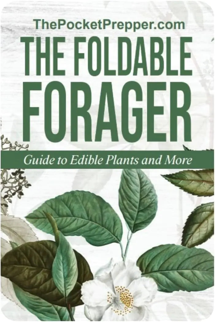 Foldable Forager: The Tiny Foraging Survival Guide for Emergency Disaster - Micro Survival Pocket Tool - Easily Fits in Wallet Pocket Survival Kit or Bug Out Bag